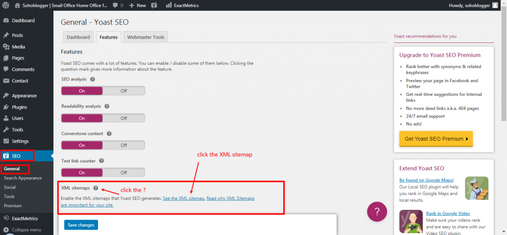 find the sitemap url