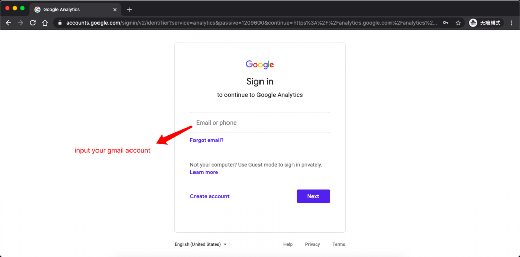 login google account